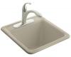 Kohler Park Falls K-6655-1-G9 Sandbar Self-Rimming Utility Sink with One-Hole Faucet Drilling