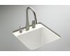 Kohler Park Falls K-6655-1U-0 White Undercounter Sink with One-Hole Faucet Drilling