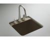 Kohler Park Falls K-6655-1U-KA Black 'n Tan Undercounter Sink with One-Hole Faucet Drilling