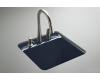 Kohler Park Falls K-6655-3U-52 Navy Park Falls Undercounter Utility Sink with Three-Hole Faucet Drilling