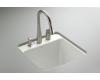 Kohler Park Falls K-6655-3U-FF Sea Salt Park Falls Undercounter Utility Sink with Three-Hole Faucet Drilling