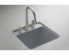 Kohler Park Falls K-6655-3U-FT Basalt Park Falls Undercounter Utility Sink with Three-Hole Faucet Drilling