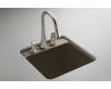 Kohler Park Falls K-6655-3U-KA Black 'n Tan Park Falls Undercounter Utility Sink with Three-Hole Faucet Drilling