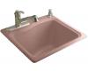 Kohler River Falls K-6657-1-45 Wild Rose Self-Rimming Sink with Single-Hole Faucet Drilling