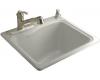 Kohler River Falls K-6657-1-95 Ice Grey Self-Rimming Sink with Single-Hole Faucet Drilling