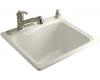 Kohler River Falls K-6657-1-96 Biscuit Self-Rimming Sink with Single-Hole Faucet Drilling