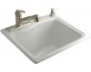 Kohler River Falls K-6657-1-FF Sea Salt Self-Rimming Sink with Single-Hole Faucet Drilling