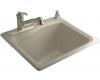 Kohler River Falls K-6657-1-G9 Sandbar Self-Rimming Sink with Single-Hole Faucet Drilling