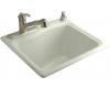 Kohler River Falls K-6657-1-NG Tea Green Self-Rimming Sink with Single-Hole Faucet Drilling