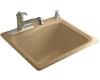 Kohler River Falls K-6657-2-33 Mexican Sand Self-Rimming Sink with Two-Hole Faucet Drilling