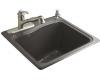 Kohler River Falls K-6657-2-58 Thunder Grey Self-Rimming Sink with Two-Hole Faucet Drilling