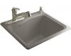 Kohler River Falls K-6657-3-K4 Cashmere Self-Rimming Sink with Three-Hole Faucet Drilling