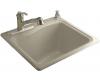 Kohler River Falls K-6657-3R-G9 Sandbar Self-Rimming Sink with Three-Hole Drilling