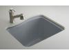 Kohler River Falls K-6657-4U-FT Basalt Undercounter Sink with Four-Hole Faucet Drilling