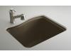 Kohler River Falls K-6657-4U-KA Black 'n Tan Undercounter Sink with Four-Hole Faucet Drilling