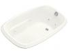 Kohler Portrait K-1014-H2-0 White 5' Whirlpool Bath Tub