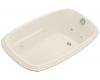 Kohler Portrait K-1014-HA-47 Almond 5' Whirlpool Bath Tub with Custom Pump Location