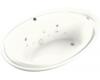 Kohler Purist K-1110-AH-0 White Whirlpool Bath Tub with Spa Experience