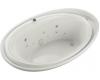 Kohler Purist K-1110-AH-95 Ice Grey Whirlpool Bath Tub with Spa Experience
