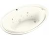 Kohler Purist K-1110-AH-96 Biscuit Whirlpool Bath Tub with Spa Experience