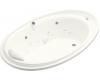 Kohler Purist K-1110-V-0 White Whirlpool Bath Tub with Spa/Massage Experience