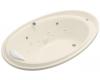 Kohler Purist K-1110-V-47 Almond Whirlpool Bath Tub with Spa/Massage Experience