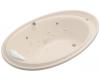 Kohler Purist K-1110-V-55 Innocent Blush Whirlpool Bath Tub with Spa/Massage Experience