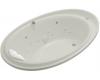 Kohler Purist K-1110-V-95 Ice Grey Whirlpool Bath Tub with Spa/Massage Experience