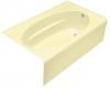 Kohler Windward K-1112-HR-Y2 Sunlight 5' Whirlpool Bath Tub with Heater, Integral Apron and Right-Hand Drain