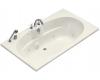 Kohler ProFlex 7242 K-1131-F-96 Biscuit Whirlpool Bath Tub with Flange
