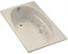 Kohler ProFlex 6036 K-1139-CN-47 Almond Whirlpool Bath Tub with Custom Pump Location