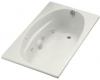 Kohler ProFlex 6036 K-1139-R-0 White Whirlpool Bath Tub with Flange and Right-Hand Drain