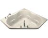 Kohler ProFlex 6060 K-1144-CD-47 Almond Corner Whirlpool Bath Tub with Custom Pump Location
