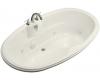 Kohler ProFlex 7242 K-1148-CD-96 Biscuit Oval Whirlpool Bath Tub with Custom Pump Location