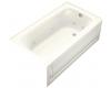 Kohler Bancroft K-1151-RA-96 Biscuit Bancroft 5' Whirlpool Bath Tub with Integral Apron and Right-Hand Drain