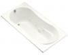 Kohler ProFlex 7236 K-1157-CN-0 White Whirlpool Bath Tub with Custom Pump Location
