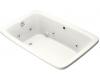 Kohler Bancroft K-1158-HJ-0 White Bancroft Experience 5.5' Whirlpool Bath Tub with Heater and Custom Pump