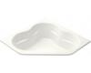 Kohler Tercet K-1160-GF-0 White BubbleMassage Corner Bath Tub with Integral Flange