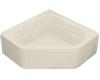 Kohler Tercet K-1160-GLA-47 Almond BubbleMassage Corner Bath Tub with Integral Apron