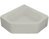 Kohler Tercet K-1160-GLA-95 Ice Grey BubbleMassage Corner Bath Tub with Integral Apron