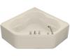 Kohler Tercet K-1160-HL-47 Almond Tercet Whirlpool Bath Tub with Integral Apron, Flange and Heater