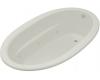 Kohler Sunward K-1164-HB-95 Ice Grey 6' Whirlpool Bath Tub with Custom Pump Location and Heater