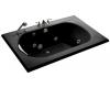 Kohler Memoirs K-1170-HE-7 Black Black 5.5' Whirlpool Bath Tub with Custom Pump Location
