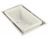 Kohler sok K-1189-RE-96 Biscuit Overflowing Bath Tub with Effervescence and Left-Hand Drain