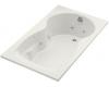 Kohler Synchrony K-1192-CB-0 White 5' Whirlpool Bath Tub with Custom Pump Location