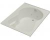 Kohler Synchrony K-1192-R-95 Ice Grey 5' Whirlpool Bath Tub with Right-Hand Drain and Tiling Flange