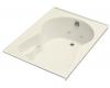 Kohler Synchrony K-1192-R-96 Biscuit 5' Whirlpool Bath Tub with Right-Hand Drain and Tiling Flange