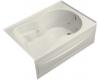 Kohler Synchrony K-1194-RA-96 Biscuit 6' Whirlpool Bath Tub with Integral Apron and Right-Hand Drain
