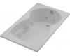 Kohler Synchrony K-1194-RH-G9 Sandbar 6' Whirlpool Bath Tub with Flange, Heater and Right-Hand Drain