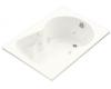 Kohler Synchrony K-1196-0 White 5' Whirlpool Bath Tub with Softgrip Grip Handles